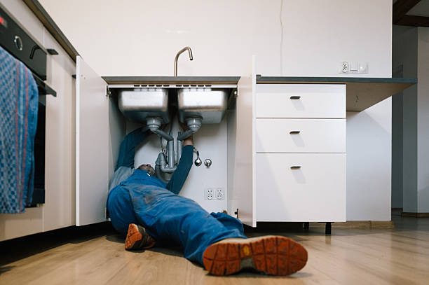 Professional Emergency Plumber technician working in Westville, IN